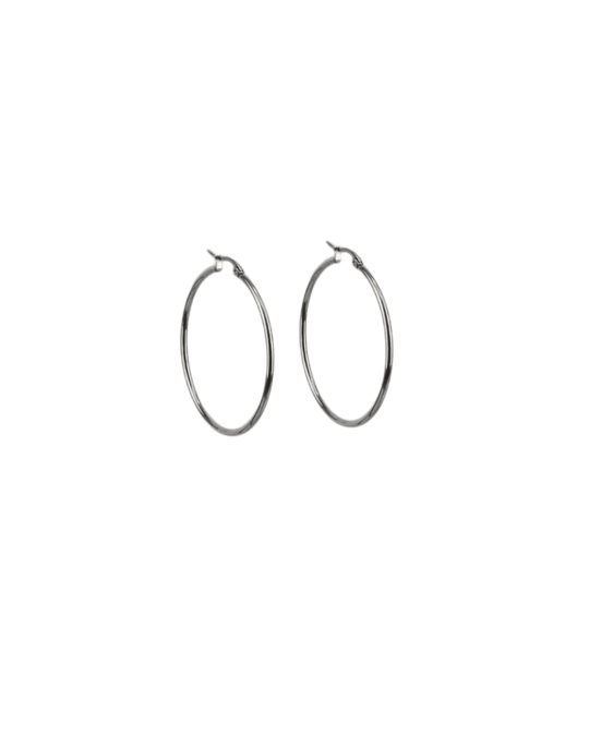 Κρίκοι Σκουλαρίκι HQ-009-SILVER